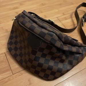Brown check Bumbag
